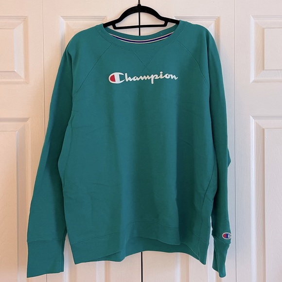 CHAMPION Forest Green Sweatshirt - Picture 2 of 2